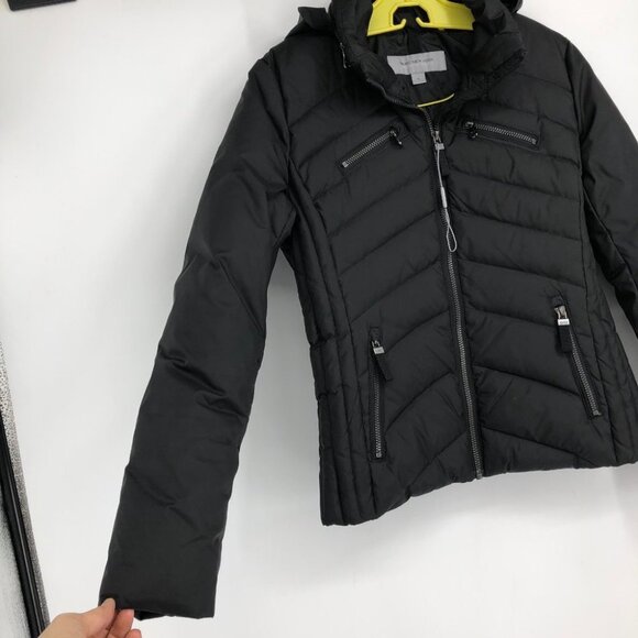 Marc New York Andrew Marc Black Fitted Down  Puffer Jacket size SP - Picture 8 of 15